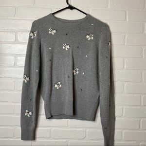 Rebecca Taylor La Vie Butterfly Intarsia Sweater S